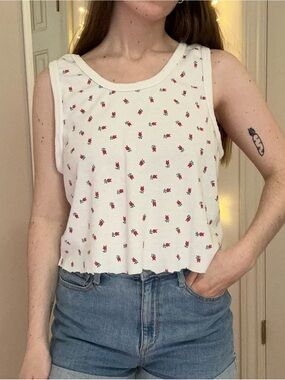 Vintage Floral Tank Top